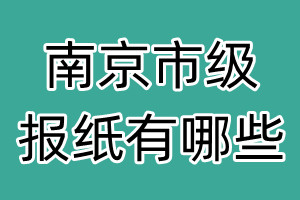 南京市级报纸有哪些