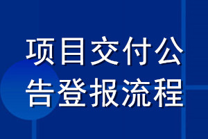 项目交付公告登报流程