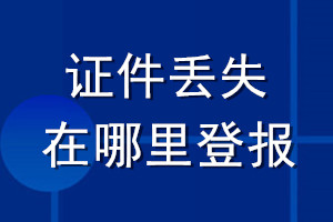 证件丢失在哪里登报