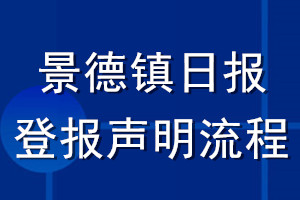 景德镇日报登报声明流程