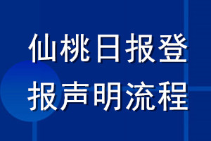 仙桃日报登报声明流程