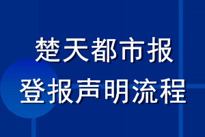 楚天都市报登报声明流程