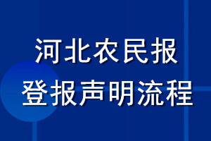 河北农民报登报声明流程