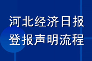 河北经济日报登报声明流程